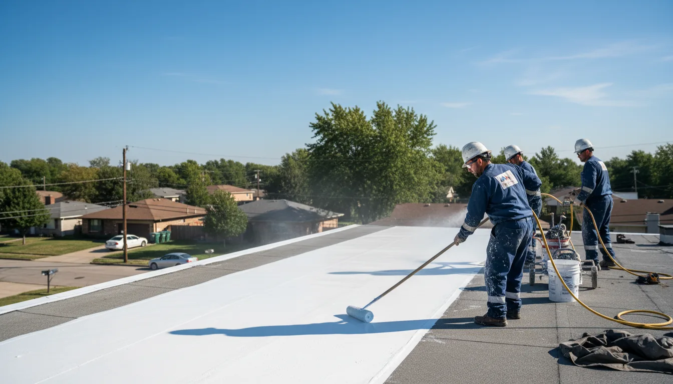Commercial roof coating in Irvington, NJ near me